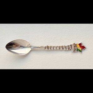 Sterling Silver Quebec BM Co Souvenir Spoon.